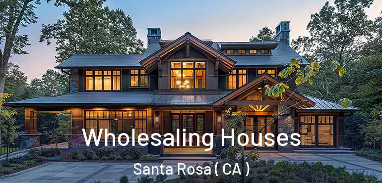  Wholesaling Houses Santa Rosa ( CA )